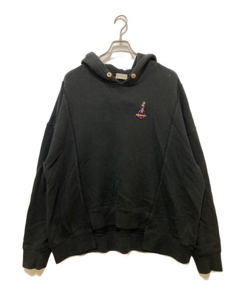 Palm Angels（パーム エンジェルス）Palm Angels (パーム エンジェルス) MONCLER GENIUS (モンクレール ジーニアス) コラボプリントパーカー　E209L8000850 ブラック サイズ:Sの古着・服飾アイテム