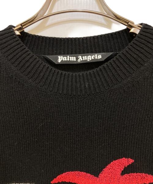 Palm Angels（パーム エンジェルス）Palm Angels (パーム エンジェルス) PALM Sweater　PMHE054F23KNI006 ブラック サイズ:Mの古着・服飾アイテム