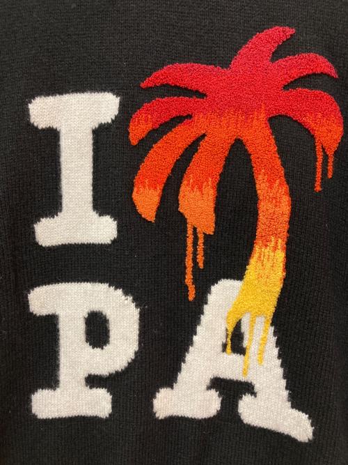 Palm Angels（パーム エンジェルス）Palm Angels (パーム エンジェルス) PALM Sweater　PMHE054F23KNI006 ブラック サイズ:Mの古着・服飾アイテム