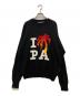 Palm Angels（パーム エンジェルス）の古着「PALM Sweater　PMHE054F23KNI006」｜ブラック