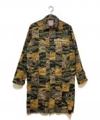 Palm Angelsパーム エンジェルス）の古着「タイガーカモロングコート」｜オリーブ