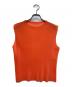 PLEATS PLEASE（プリーツプリーズ）の古着「ニットベスト　PP81FK302」｜オレンジ