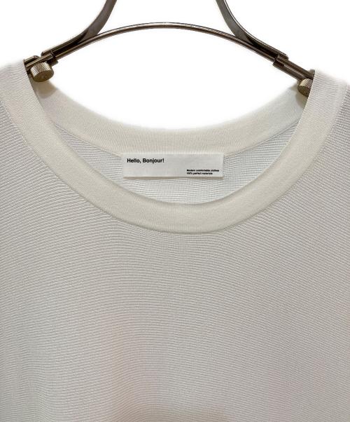 L'appartement（アパルトモン）L'appartement (アパルトモン) ショートスリーブニットプルオーバー ホワイト サイズ:不明(実寸をご参照下さい)の古着・服飾アイテム