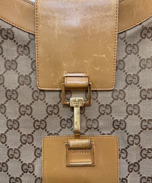 GUCCI（グッチ）GUCCI (グッチ) GGキャンバスショルダーバッグ　0014129 ベージュの古着・服飾アイテム