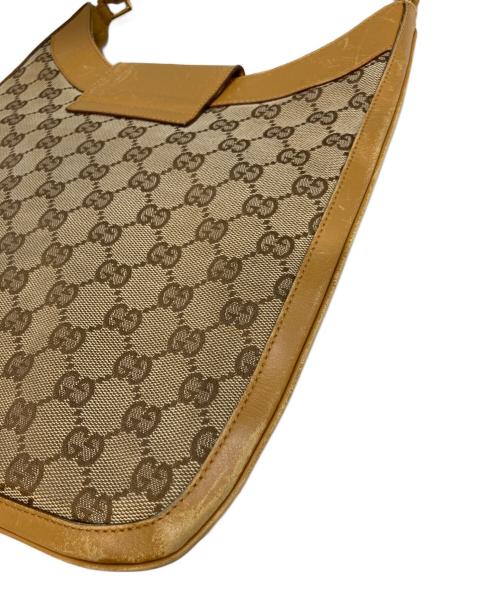 GUCCI（グッチ）GUCCI (グッチ) GGキャンバスショルダーバッグ　0014129 ベージュの古着・服飾アイテム