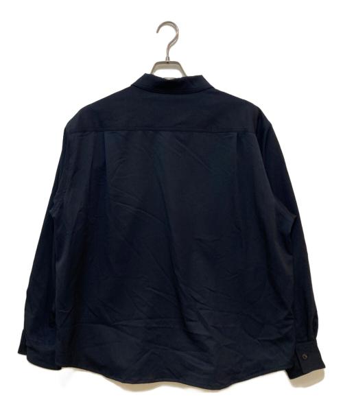 son of the cheese（（サノバチーズ））son of the cheese (サノバチーズ) HALF ZIP PANEL CHECK SHIRT　SC2320-SH04 ネイビー サイズ:Mの古着・服飾アイテム