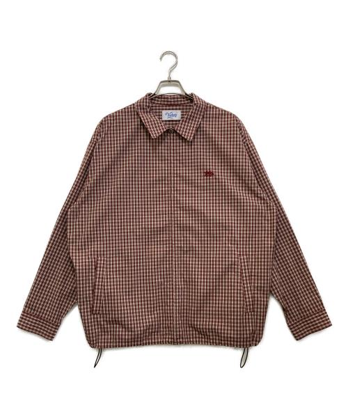 KEBOZ（ケボズ）KEBOZ (ケボズ) チェックシャツブルゾン ブラウン サイズ:Ｌの古着・服飾アイテム