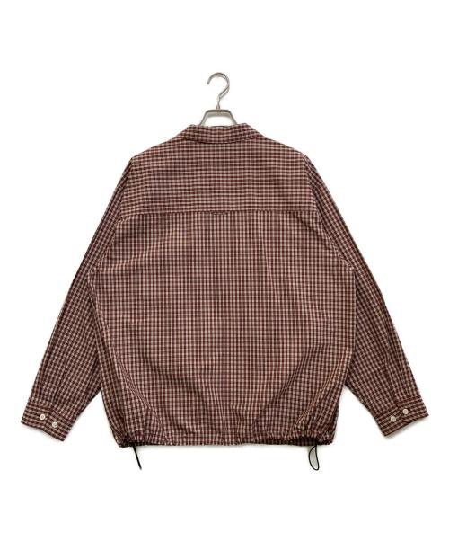 KEBOZ（ケボズ）KEBOZ (ケボズ) チェックシャツブルゾン ブラウン サイズ:Ｌの古着・服飾アイテム