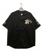 KEBOZケボズ）の古着「ベースボールシャツ」｜ブラック