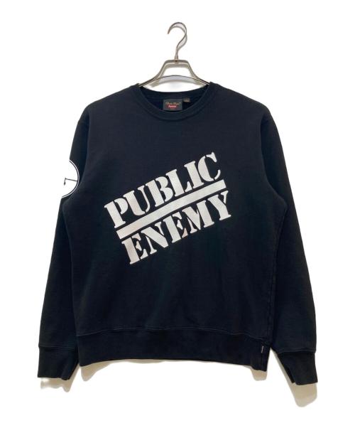 SUPREME（シュプリーム）SUPREME (シュプリーム) UNDERCOVER (アンダーカバー) Public Enemy Crewneck Sweatshirt　 ブラック サイズ:Ｍの古着・服飾アイテム