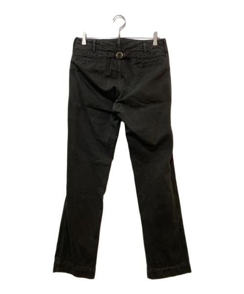 VISVIM（ビズビム）VISVIM (ビズビム) SLIM PANTS GIZA CHINO ブラック サイズ:1の古着・服飾アイテム