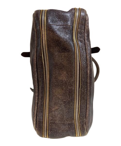 PRADA（プラダ）PRADA (プラダ) レザー スクエア ハンドバッグ BL0517 ブラウンの古着・服飾アイテム