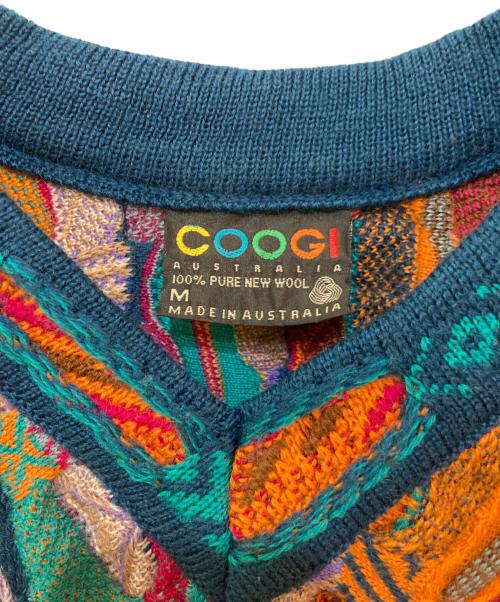 Coogi（クージー）Coogi (クージー) 3D Vネックニット マルチカラー サイズ:Mの古着・服飾アイテム