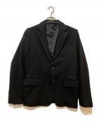 COMME des GARCONS HOMMEコムデギャルソン オム）の古着「製品染めポリ縮2Bジャケット　HB-J038」｜ブラック