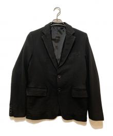 COMME des GARCONS HOMME（コムデギャルソン オム）の古着「製品染めポリ縮2Bジャケット　HB-J038」｜ブラック