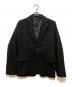 COMME des GARCONS HOMME（コムデギャルソン オム）の古着「製品染めポリ縮2Bジャケット　HB-J038」｜ブラック