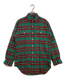 POLO RALPH LAUREN（ポロ・ラルフローレン）の古着「チェックCPOシャツ」｜レッド×グリーン