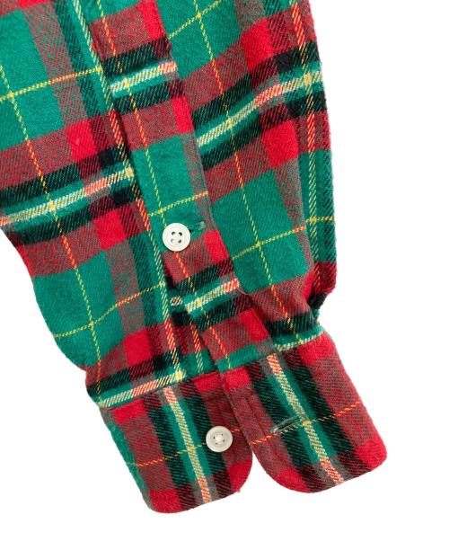 POLO RALPH LAUREN（ポロ・ラルフローレン）POLO RALPH LAUREN (ポロ・ラルフローレン) チェックCPOシャツ レッド×グリーン サイズ:Mの古着・服飾アイテム