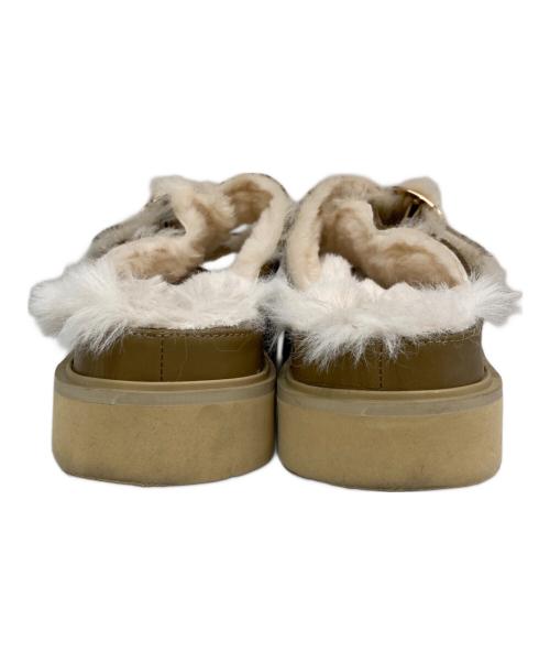 MOHI（モヒ）MOHI (モヒ) ファーサンダル ブラウン サイズ:37の古着・服飾アイテム