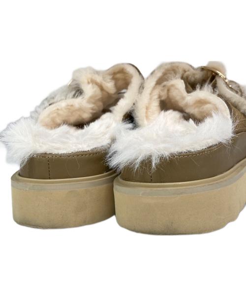 MOHI（モヒ）MOHI (モヒ) ファーサンダル ブラウン サイズ:37の古着・服飾アイテム