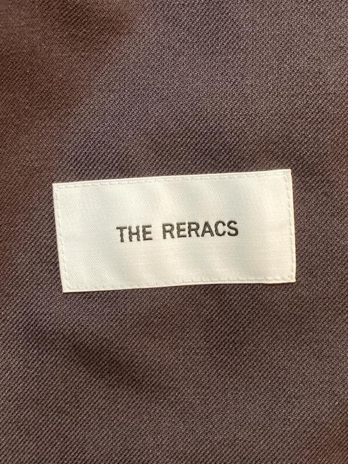 THE RERACS（ザ リラクス）THE RERACS (ザ リラクス) LINEN MANERD OXFORD BIG VEST　23SS-REBL-350-J ブラウン サイズ:FREEの古着・服飾アイテム