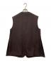 THE RERACS (ザ リラクス) LINEN MANERD OXFORD BIG VEST　23SS-REBL-350-J ブラウン サイズ:FREE：9000円