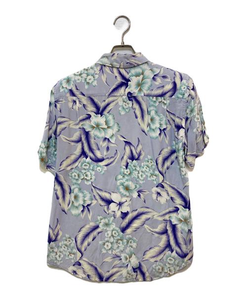 stussy（ステューシー）stussy (ステューシー) レーヨンアロハシャツ パープル サイズ:Mの古着・服飾アイテム