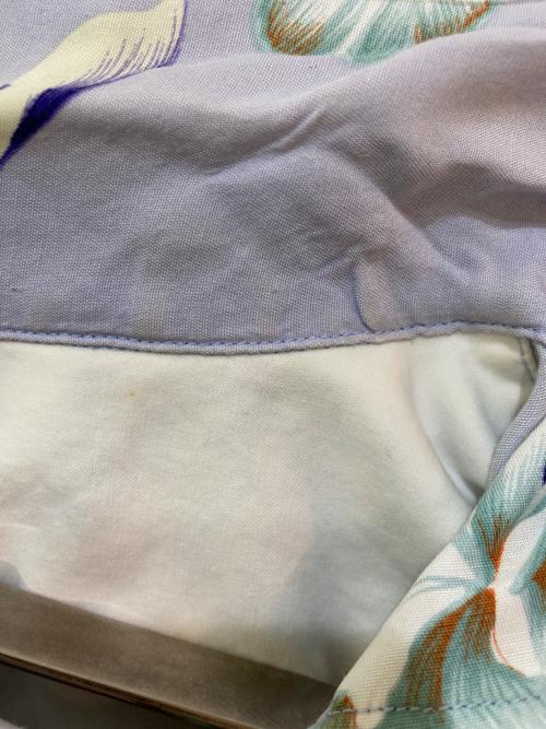 stussy（ステューシー）stussy (ステューシー) レーヨンアロハシャツ パープル サイズ:Mの古着・服飾アイテム