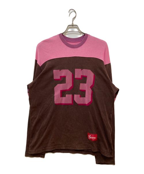 SUPREME（シュプリーム）SUPREME (シュプリーム) bumblebee football top パープル サイズ:Mの古着・服飾アイテム