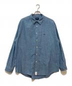 DESCENDANTディセンダント）の古着「シャンブレーシャツ」｜インディゴ