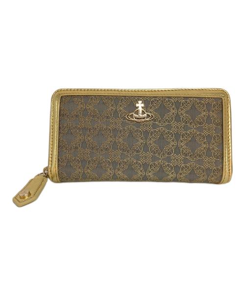 Vivienne Westwood（ヴィヴィアンウエストウッド）Vivienne Westwood (ヴィヴィアンウエストウッド) ラウンドファスナー財布 ゴールド 未使用品の古着・服飾アイテム
