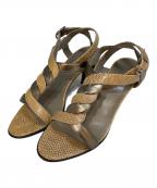 HERMESエルメス）の古着「リザードクロスストリング」｜ベージュ