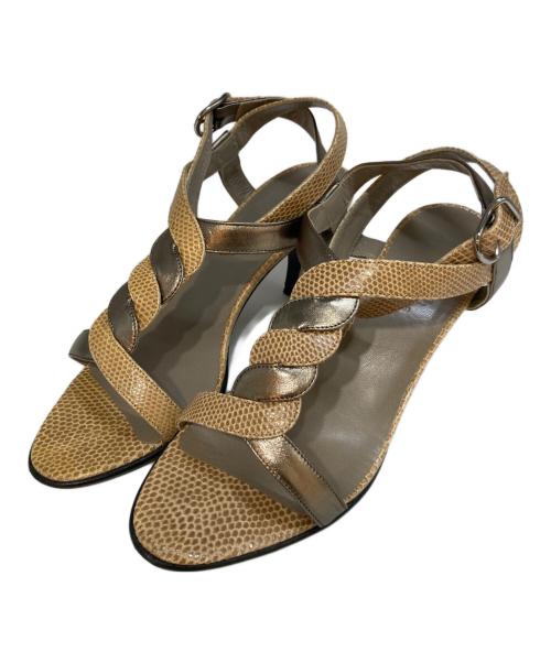 HERMES（エルメス）HERMES (エルメス) リザードクロスストリング ベージュ サイズ:362/1の古着・服飾アイテム