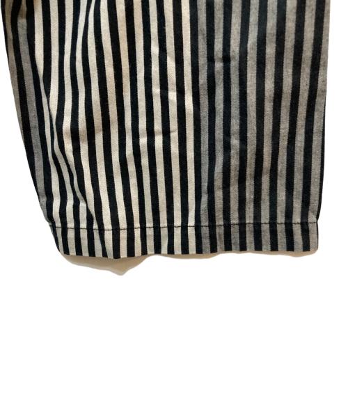 Jean Paul Gaultier homme（ジャンポールゴルチェオム）Jean Paul Gaultier homme (ジャンポールゴルチェオム) ストライプシャツジャケット ブラック サイズ:Lの古着・服飾アイテム