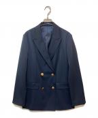 Spick and Spanスピック＆スパン）の古着「ドライツイルダブルブレストジャケット」｜ネイビー