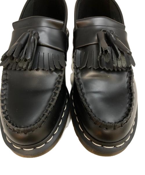 Dr.Martens（ドクターマーチン）Dr.Martens (ドクターマーチン) ADRIAN ホワイト ステッチ ローファー　26805001 ブラック サイズ:UK4の古着・服飾アイテム