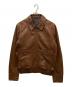 TRUSSARDI（トラサルディ）の古着「A-2 TYPE レザージャケット」｜ブラウン