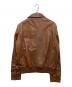 TRUSSARDI (トラサルディ) A-2 TYPE レザージャケット ブラウン サイズ:50：12000円