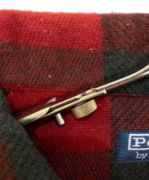 POLO RALPH LAUREN（ポロ・ラルフローレン）POLO RALPH LAUREN (ポロ・ラルフローレン) バッファローチェック マッキーノジャケット レッド×ブラック サイズ:Lの古着・服飾アイテム