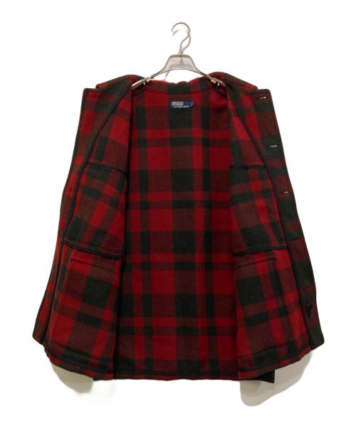 POLO RALPH LAUREN（ポロ・ラルフローレン）POLO RALPH LAUREN (ポロ・ラルフローレン) バッファローチェック マッキーノジャケット レッド×ブラック サイズ:Lの古着・服飾アイテム