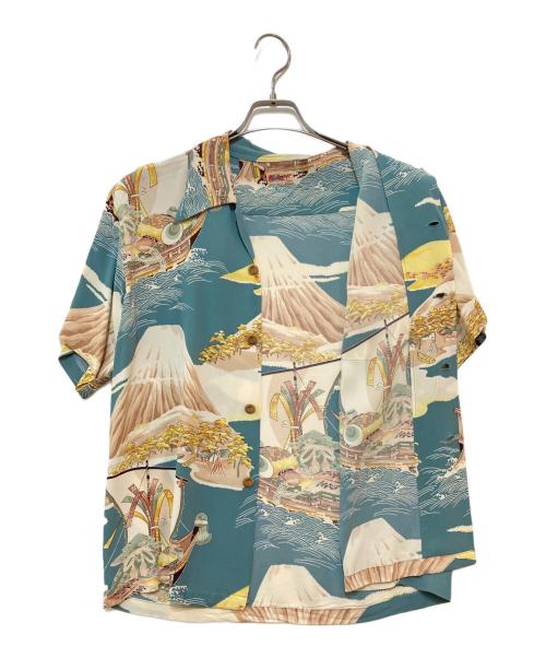 Sun Surf（サンサーフ）Sun Surf (サンサーフ) アロハシャツ　S30486 ブルー サイズ:Sの古着・服飾アイテム