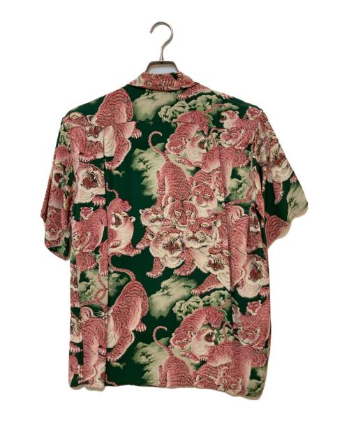 Sun Surf（サンサーフ）Sun Surf (サンサーフ) 百虎アロハシャツ　M32111 グリーン サイズ:Mの古着・服飾アイテム