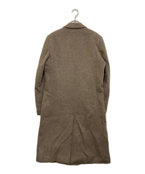 HUGO BOSS（ヒューゴ ボス）HUGO BOSS (ヒューゴ ボス) ウールダブルコート ブラウン サイズ:46の古着・服飾アイテム