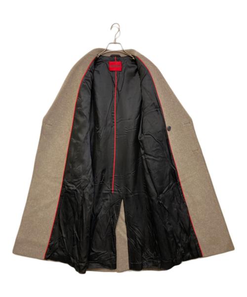 HUGO BOSS（ヒューゴ ボス）HUGO BOSS (ヒューゴ ボス) ウールダブルコート ブラウン サイズ:46の古着・服飾アイテム