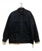 RHC Ron Herman×JERROD PAHLアールエイチシー ロンハーマン×ジェロッド ポール）の古着「Denim Shirt Jacket」｜ブラック