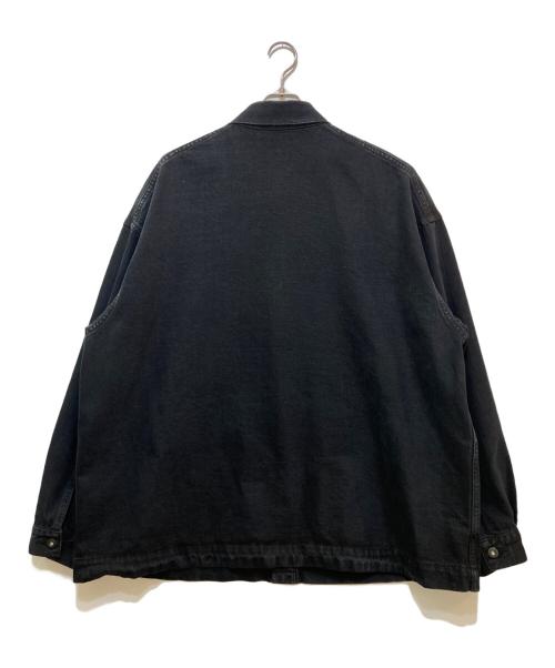 RHC Ron Herman（アールエイチシー ロンハーマン）RHC Ron Herman (アールエイチシー ロンハーマン) JERROD PAHL (ジェロッド ポール) Denim Shirt Jacket ブラック サイズ:Lの古着・服飾アイテム