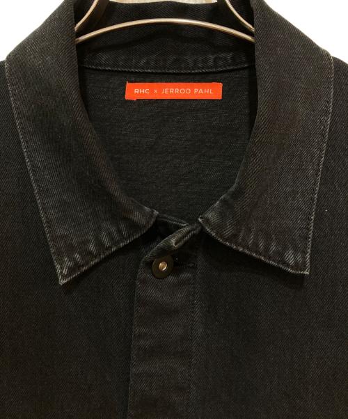 RHC Ron Herman（アールエイチシー ロンハーマン）RHC Ron Herman (アールエイチシー ロンハーマン) JERROD PAHL (ジェロッド ポール) Denim Shirt Jacket ブラック サイズ:Lの古着・服飾アイテム