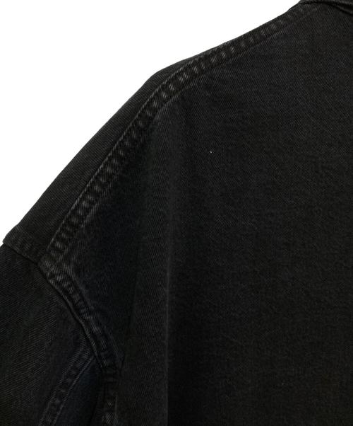 RHC Ron Herman（アールエイチシー ロンハーマン）RHC Ron Herman (アールエイチシー ロンハーマン) JERROD PAHL (ジェロッド ポール) Denim Shirt Jacket ブラック サイズ:Lの古着・服飾アイテム