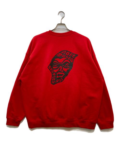 Ron Herman（ロンハーマン）Ron Herman (ロンハーマン) Tudor Surfboards Graphic Sweat レッド サイズ:XLの古着・服飾アイテム
