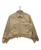 Stockholm Surfboard Clubストックホルム サーフボード クラブ）の古着「ロゴ ワークジャケット　4120400097」｜ベージュ